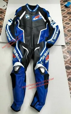 Bmw Suit Blue Motorrad Motorbike Leather Motorcycle Suit Biker Leder Armoured • $321.06