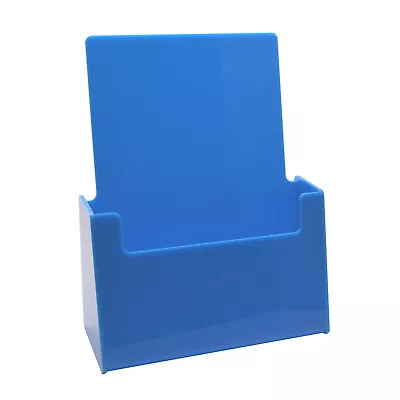 Blue Leaflet Holders Flyer Menu Counter Dispenser Business Card Holders DL & A5  • £14.26