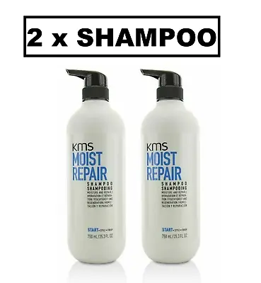 KMS Moist Repair Shampoo 750ml (2 X Bottles) • $109