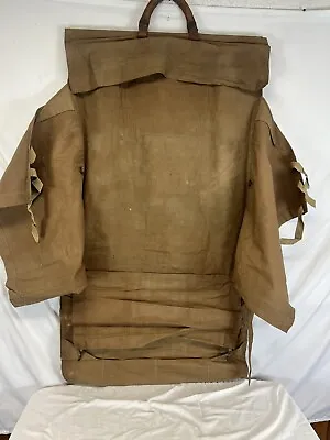 WW1 Army Navy Canvas Military Uniform Garment Bag Tan • $55