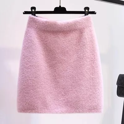 Fashion Lady Faux Mink Fur Short Skirt A-line Bodycon Furry Casual Winter Plush • $25.64