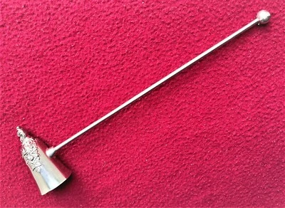 £19.42 • Buy Silverplate Holloware Candle Snuffer ~ Baroque Pattern By Wallace 728 SiIver Co