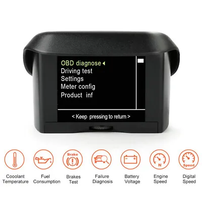 $43.10 • Buy Car OBD OBDII Smart Digital Trip Computer Early Fault Code Multi-Function Meter
