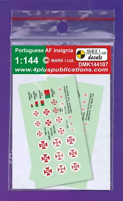 Mark I Decals DMK144107 1:144 Portuguese AF Insignia 2 Sets • £3.24