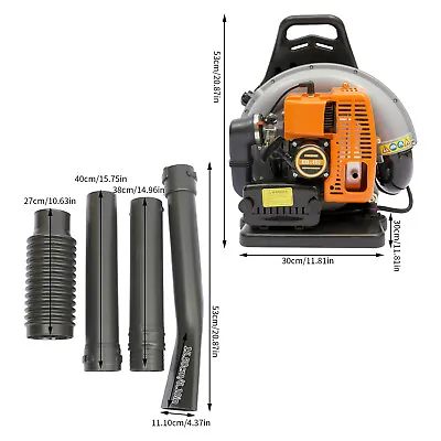 65 CC 2 Stroke Backpack Gas Powered Leaf Blower Commercial Grass Lawn Blower • $164