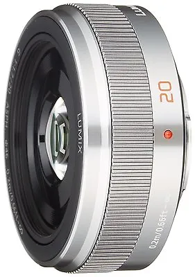 Panasonic LUMIX G Pancake Lens 20mm / F1.7 II ASPH Silver For Micro Four Thirds • $908