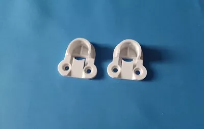 2 IKEA PAX Wardrobe Brackets Clips For Rail WHITE • £3.59