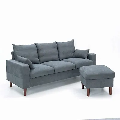 3 Seater Convertible Sectional Sofa Couch L Shape Corner Couch W/ Ottoman Chaise • $269.99