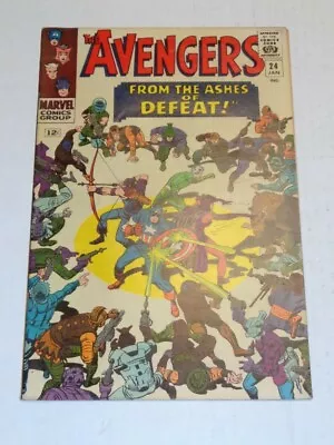 Avengers #24 Vf (8.0) Marvel Comics Kang January 1966 ** • $111.89