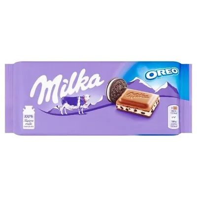 Milka Oreo Chocolate Bar 100g • £2.85