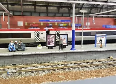 £6.99 • Buy Advertising Billboard Railway Train Station Platform Posters A 00 OO Gauge Model