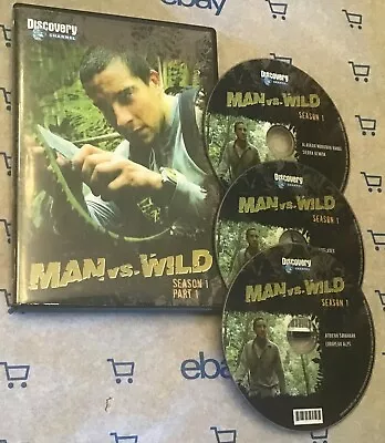 Man Vs. Wild - Season 1 Part 1 (DVD 2007) Hard To Find! 3 Discs • $29.97