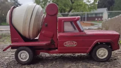 Vintage Tonka Pressed Steel Red Jeep Cement Mixer  • $29.97