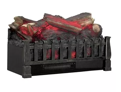 Duraflame Electric Fireplace Log Set Heater Realistic Ember Bed Antique Bronze • $189.88