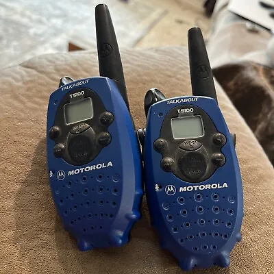 Motorola Talkabout T5100 Two Way Radio PAIR Very Nice/clean/ Used Once • $14.99