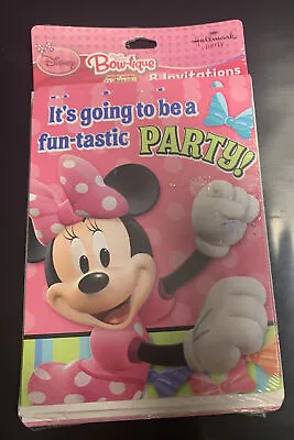 Disney Minnie Mouse Birthday Party Supplies 8 Invitations Brand New Pixie Dust • $3.50