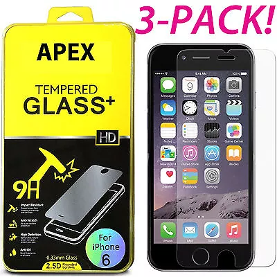 New Premium Real Tempered Glass Film Screen Protector For IPhone X 8 7 6 Plus SE • $4.83