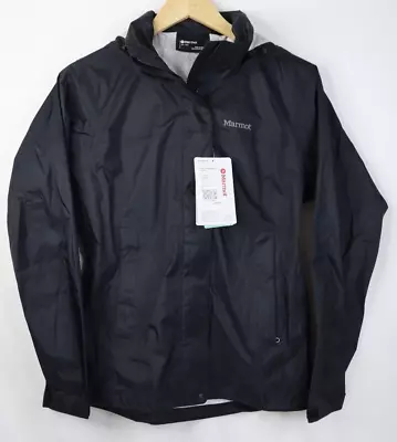 MARMOT Women's Standard Precip Eco Jacket Black Size S/P Waterproof - NEW • $74.99