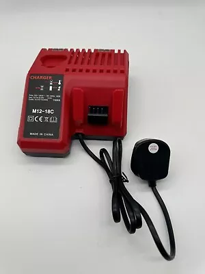 Battery Charger Compatible With Milwaukee M12 & M14 M18 • £9.99