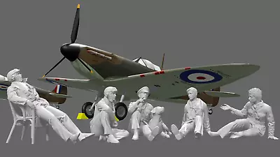 WWII RAF - The Few - Waiting For The Next Sortie - 5 Figure Set • £28.49