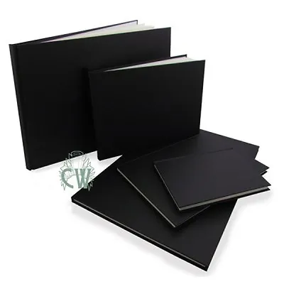 £25.99 • Buy A3 Portrait Seawhite Black Cloth Hardback Sketchbook.Quality Artist Sketch Book