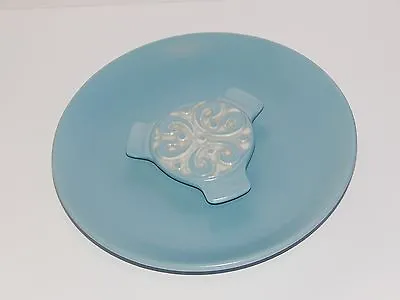 Vintage Ceramic Ashtray By Mastercraft Pottery Of CA Round 9  Dia Blue • $15