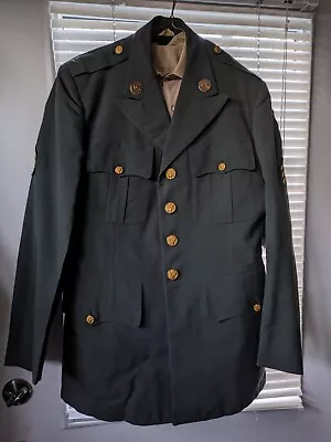 Vintage U.S. Army Dress Green Jacket Coat Pants Shirt Cap Yankee Division 37R • $21.99