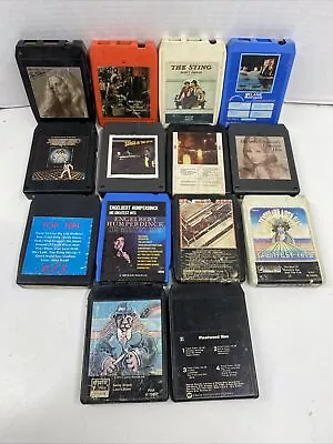 (14) JAZZ BLUES Rock 8 Track Tape Cartridge Lot Billy Joel Bob Dylan Streisand • $19.99