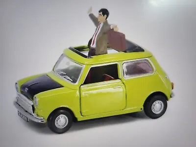 Tiny 1:50 Scale Mr Bean Mini Cooper Diecast Moving Parts With Figure • $43.58