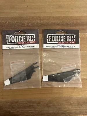 FORCE RC Lower BLADE SET 2 PACKS FCE2020 RC HELICOPTER LOT OF 2 • $6.50