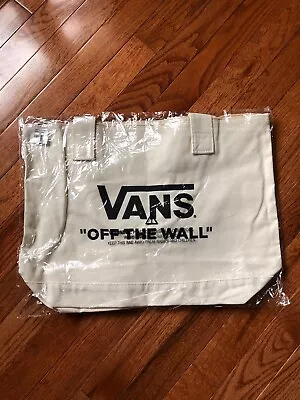 VANS Off The Wall Zip Canvas Tote Bag Shoulder Bag Unisex NEW! • $19.99