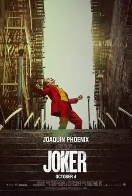 Joker Joaquin Phoenix Movie Poster 24  X 36  NEW! • $9.98