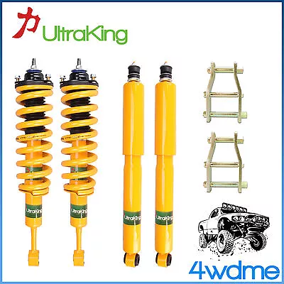 Fits Nissan Navara D40 Front Rear Shocks KING Coil Springs Shackles 2  Lift Kit • $770