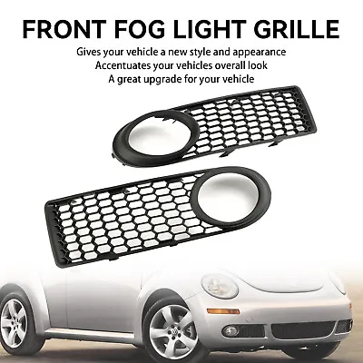 Front Bumper Fog Light Grille Fit VW Volkswagen Beetle & Beetle Convertible • $50.65