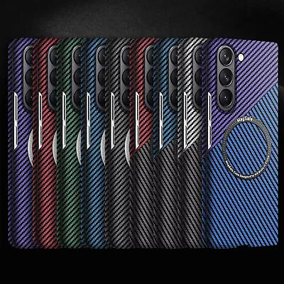 Carbon Fiber Magnetic Case For Samsung Galaxy Z Fold 5/Z Fold 4 /Z Fold 3 5G • $23.99