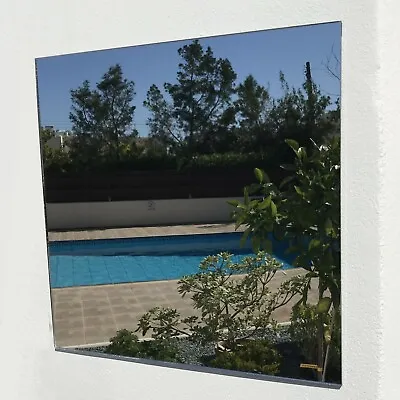 Square Garden Mirrors - Shatterproof Safety Acrylic - Many Sizes • £7.57