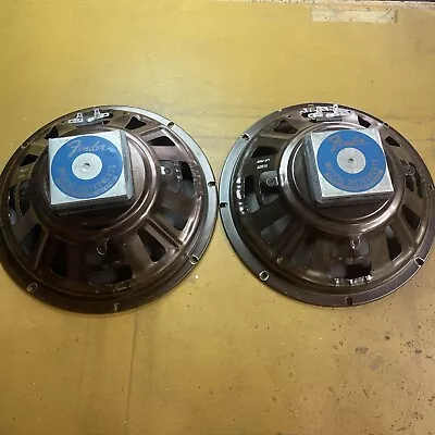 Vintage 1970s Fender Cts Blue Label 10 Inch 32 Ohms Original Cones Pair • $60