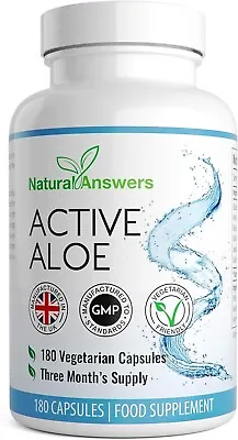 Colon Cleanse IBS Stomach Ulcers Gut Soothing Aloe Vera Tablets  180 Capsules • £6.50