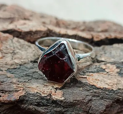 Hessonite Garnet Gemstone Ring 925 Sterling Silver Ring Anniversary S 9  R-618 • $22.99