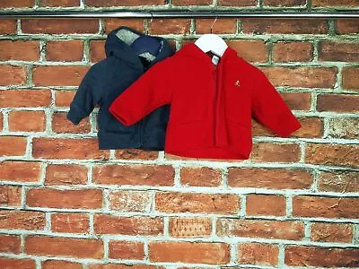 £7.99 • Buy Boys Baby Bundle Age 3-6 Mths Baby Gap Jacket Hoodie Fleece Fur Lined Hood 68cm