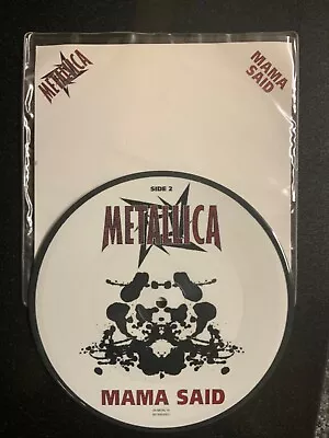 METALLICA Mama Said 7  Picture Disc Vinyl 1996 EX/NM Vertigo – METAL 14 • £15