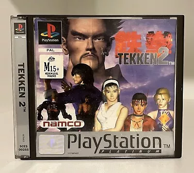Tekken 2 PlayStation 1 PS1 PAL Platinum + Free Postage • $35