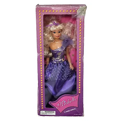 11  Vintage Dolgencorp Michelle Fashion Doll Blonde Hair Purple Dress In Box • $28
