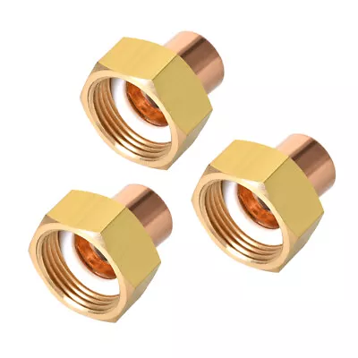 G3/4 Copper Union Fitting With Sweat For 16mm Nominal Size Pipes 3Pcs • $17.94