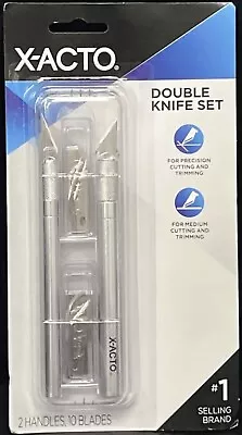 X-Acto Double Knife Set 2 Handles 10 Blades (X5262) New Sealed • $14.49