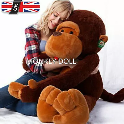 £35.99 • Buy Giant Huge Large Big Stuffed Animal Soft Plush Brown Monkey Bear Doll Plush Toy