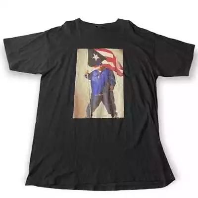 Vintage Love American Flag Big Pun Shirt Short Sleeve Black Unisex S-4XL CC1287 • $18.99
