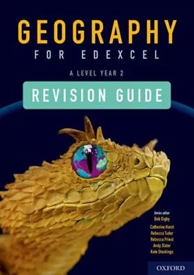 Geography For Edexcel A Level Year 2 Revision Guide UC Hurst Catherine Oxford Un • £23.97