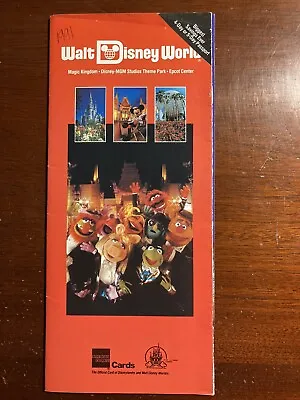 Walt Disney World Magic Kingdom MGM Epcot Center Vtg Booklet 1990 1990s • $12.75