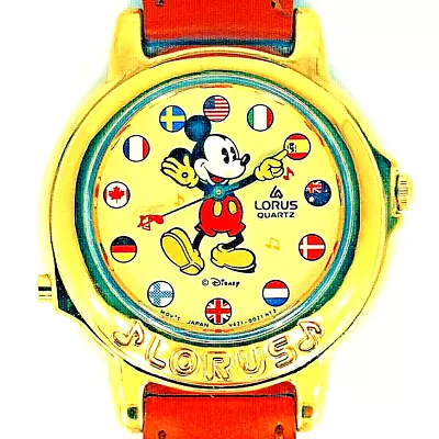 Mickey Musical Disney Seiko Lorus Plays Small World New Unworn Watch RTR006 $119 • $118.85